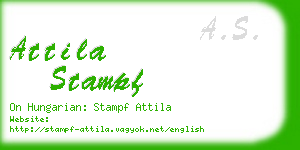 attila stampf business card